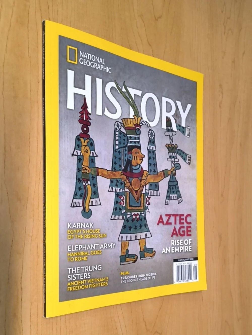 National Geographic History July/August 2021 Aztec Age~Karnak~Elephant Army